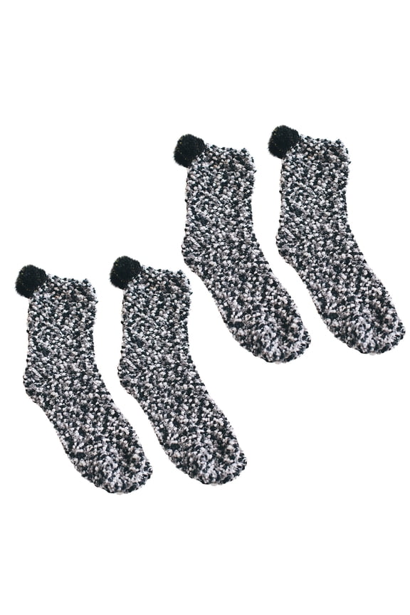 Socks for Women Winter Coral Fleece Cake Towel Massage Bottom Tube Female Home Floor