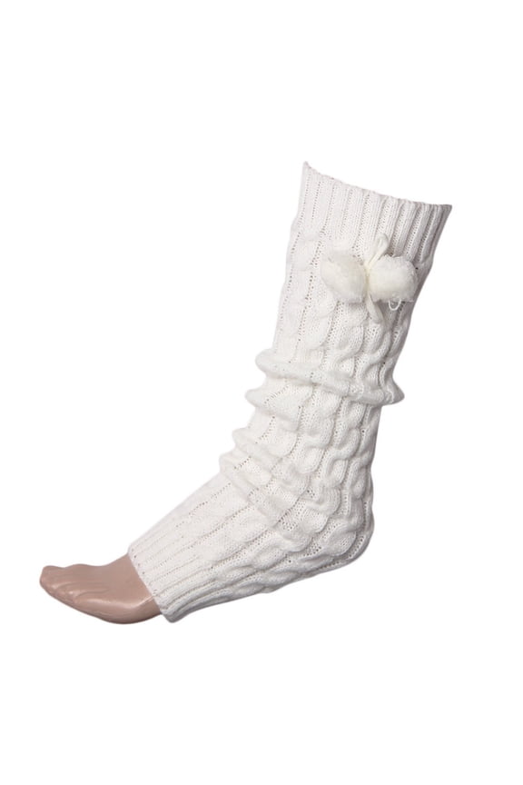 Socks for Women Women's Solid Thermal Stockings Dough Twists Socks Wool Ball Socks