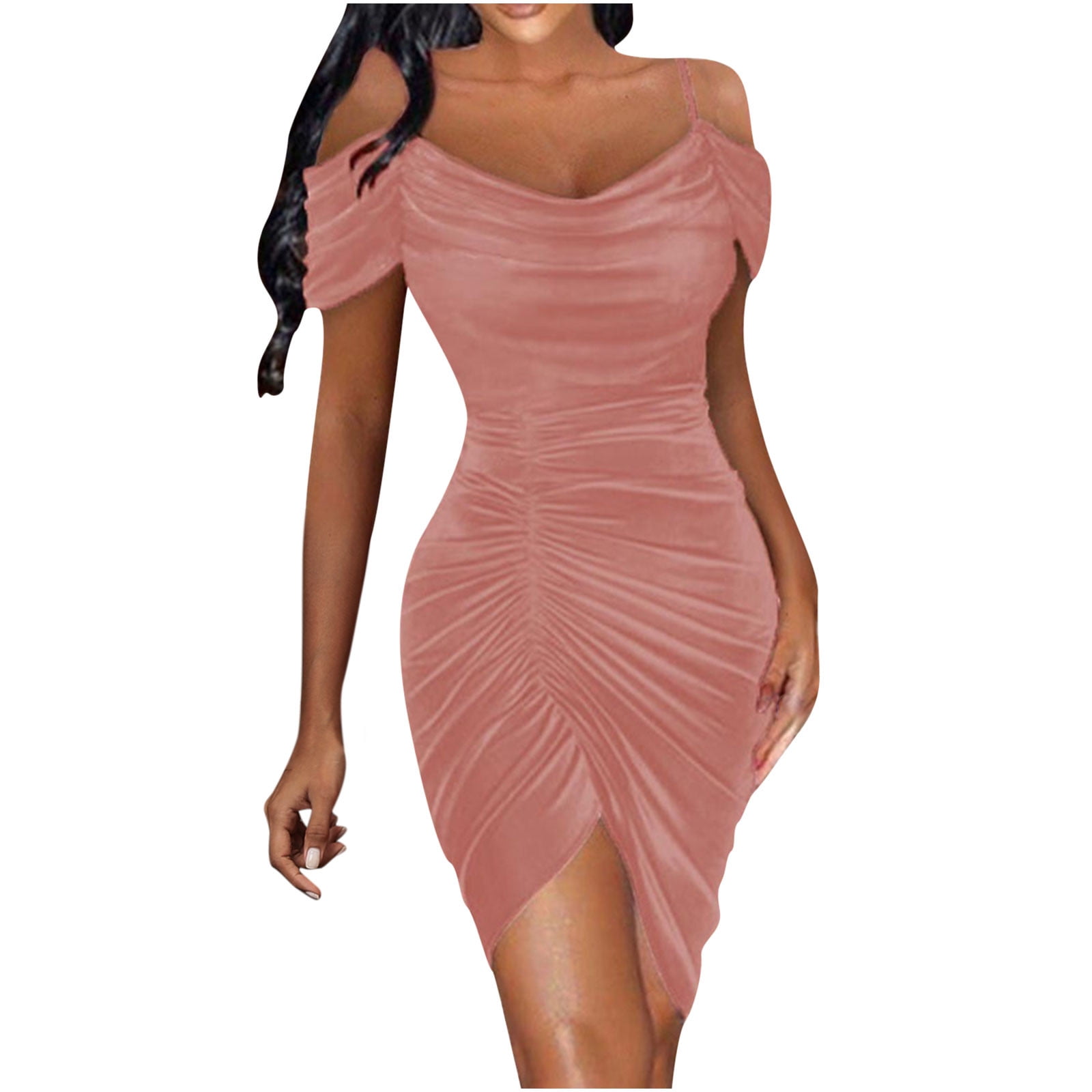 YUNAFFT Summer Dresses for Women 2023 Fashion Women Sexy Summer Solid ...
