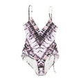 thumbnail image 1 of Babysbule Swimsuits for Women Clearance Ladies Women's Sexy Bathing Suit Tie Dyed Sling Bikini Jumpsuit Swimsuit, 1 of 9