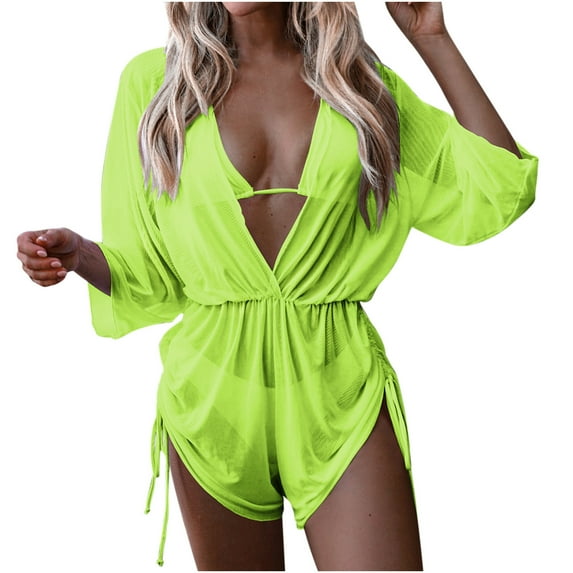 Babysbule Swimsuits for Women Lace Up High Waist Three Piece Bikini Swimsuit Swimsuit Women Bodysuit Jumpsuit