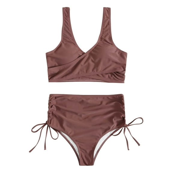 Babysbule Swimsuits for Women Women Solid Lace Bikini Set Push Up Swimsuit Beachwear Padded Swimwear