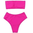 thumbnail image 1 of Babysbule Swimsuits for Women Fashion Women Solid Buckle Bikini Push-Up Padded Swimwear Swimsuit Set, 1 of 7