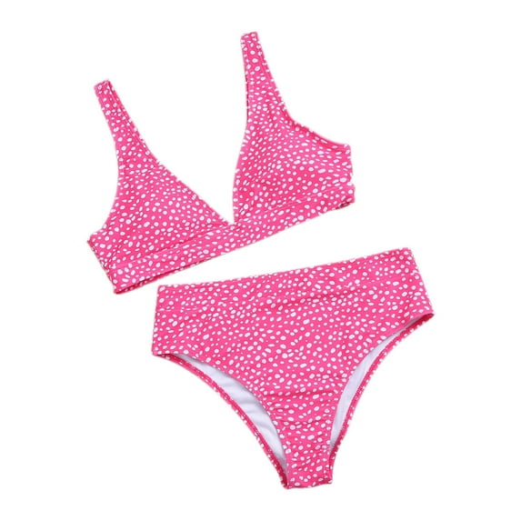 Babysbule Swimsuits for Women Fashion Women Split Swimsuit Show Waist Printing Bikini