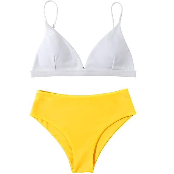 Babysbule Swimsuits for Women Women Bandeau Padded Push Up Swimsuit Swimwear Beachwear Swimwear Bikini Set