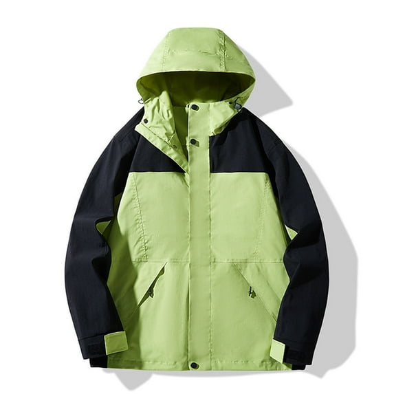Babysbule Winter Coats for Women Women's Sprinting Suit Men's And Women's Couple Style Jacket Coat Detachable Hatwater Proofing Windproof Outdoor Sprinting Suit Tops