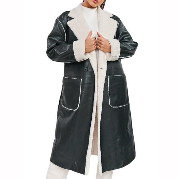 Babysbule Winter Coats for Women Fashion Woman Long Sleeve Open Front Loose Outerwear Patchwork Blouse Coat Tops Pockets Blouse Tops