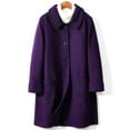 thumbnail image 1 of Babysbule Winter Coats for Women Fashionable Women's Cardigan Solid Color Long Sleeved Woolen Casual Coat Top Tops, 1 of 6