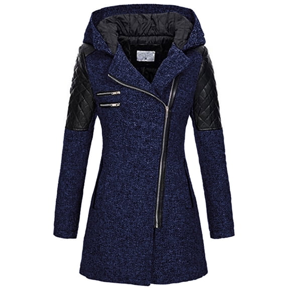 Babysbule Winter Coats for Women Women Warm Slim Jacket Thick Overcoat Winter Outwear Hooded Zipper Coat Tops