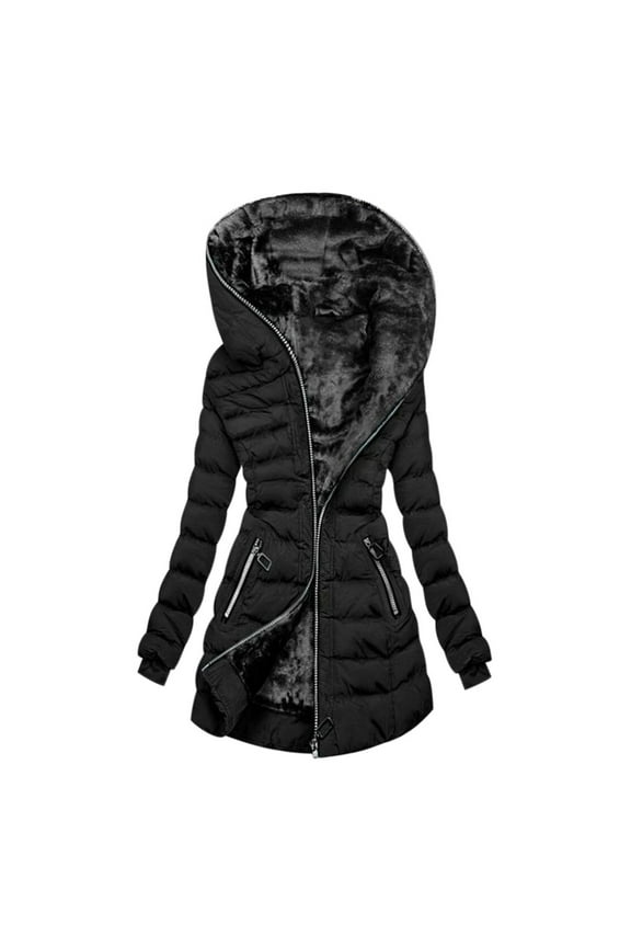 Winter Jackets for Women Fashion Women Hooded Outwear Ladies Warm Coat Long Padded Slim Jacket