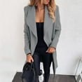 thumbnail image 1 of Babysbule Winter Jackets for Women Fashion Womens Bandage Coat Cardigan Winter Solid Long Sleeve Outerwear, 1 of 5