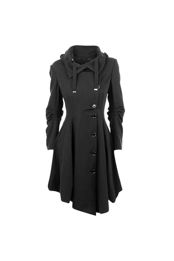 Winter Jackets for Women Women Faux Wool Warm Slim Coat Jacket Thick-Parka Overcoat Long Winter Outwear