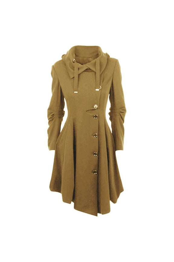 Winter Jackets for Women Women Faux Wool Warm Slim Coat Jacket Thick-Parka Overcoat Long Winter Outwear