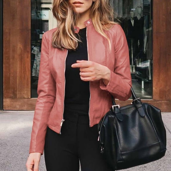 Babysbule Winter Jackets for Women Fashion Women Long Sleeve Open Front Short Cardigan Short Suit Jacket Coat Top