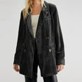 thumbnail image 1 of Babysbule Winter Jackets for Women Women's Gold Velvet Long Sleeved Top Suit Coat Long Sleeved Hoodless Casual Coat/jacket Suit Coat, 1 of 7