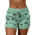 thumbnail image 1 of Babysbule Women Shorts Fashion Women Drawstring Casual Pocket Loose Printed Sports Shorts Pants, 1 of 7