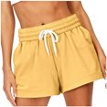 thumbnail image 1 of Babysbule Women Shorts Clearance Fashion Women Drawstring Casual Pocket Loose Solid Color Sports Shorts Pants, 1 of 4