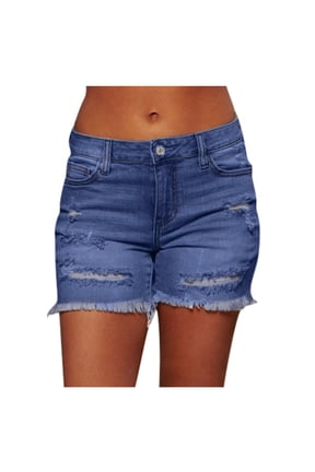 Women Shorts Women Summer Short Jeans Denim Female Pockets Wash Denim Shorts