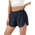 thumbnail image 1 of Babysbule Women Shorts Women Solid Running Shorts Sport Pant Elastic Waist Active Workout Pocket Shorts, 1 of 8