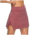 thumbnail image 1 of Babysbule Women Shorts Women's Fast Dry Tight And Elastic Fitness Solid Color Yoga Shorts Two Piece Set, 1 of 9