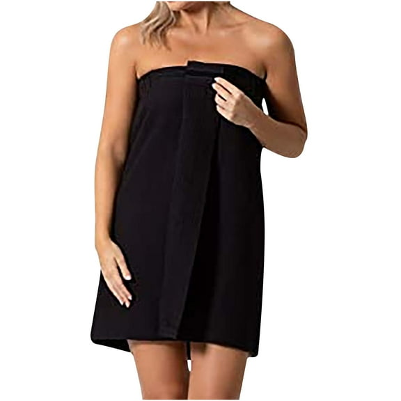 Babysbule Women Skirts Fashion Women's Bath Towel Solid Color Tube Top Bath Towel Beach Skirt