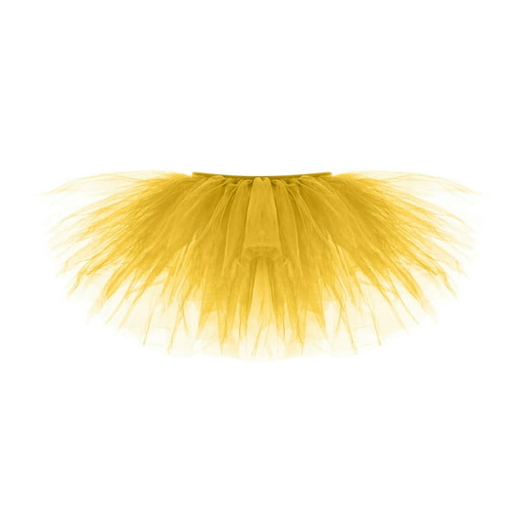 Babysbule Women Skirts Fashion Womens Pleated 5 Layered Mesh Short Skirt Adult Tutu Dancing Skirt