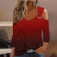 thumbnail image 1 of Babysbule Women's Casual Pullover Top - Gradient Slim Fit Fashion for Daily Wear & Outings, Trendy Young Ladies Clothing, 1 of 5