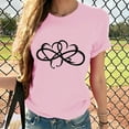thumbnail image 1 of Babysbule Women's Tops Women Girls Plus Size Sunflower Print Tees Short Sleeve T Shirt Blouse Tops, 1 of 3