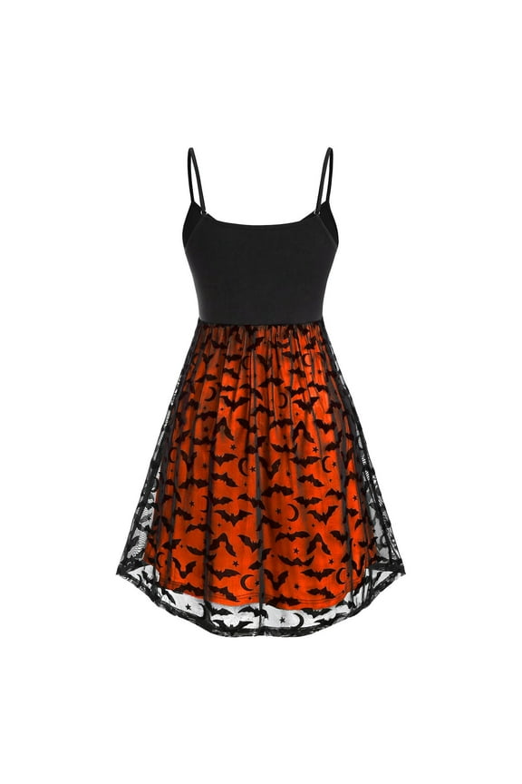 Women's Dress Women's Plue Size Gothic Dress Bat Belt Dress Hallow's Party Dress Vintage Dress Festival Dress
