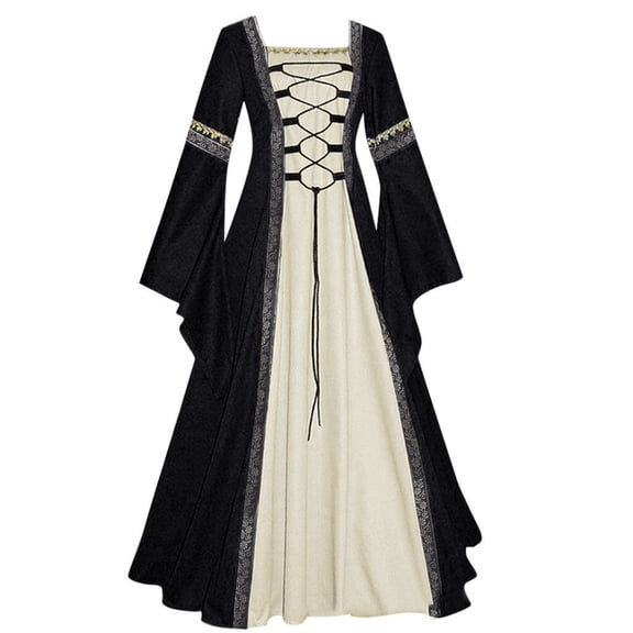 Babysbule Women's Dress Women's Vintagel FloorGothic Cosplay Dress