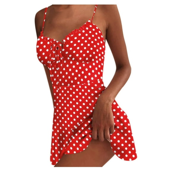 Babysbule Women's Dress Womens Summer Print Color Block Sleeveless Dress A-Line Maxi Mini Sundress　