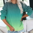 thumbnail image 1 of Babysbule Women's Fashion Loose Round-Neck Long Sleeve Pocket Blouse Tops, 1 of 6