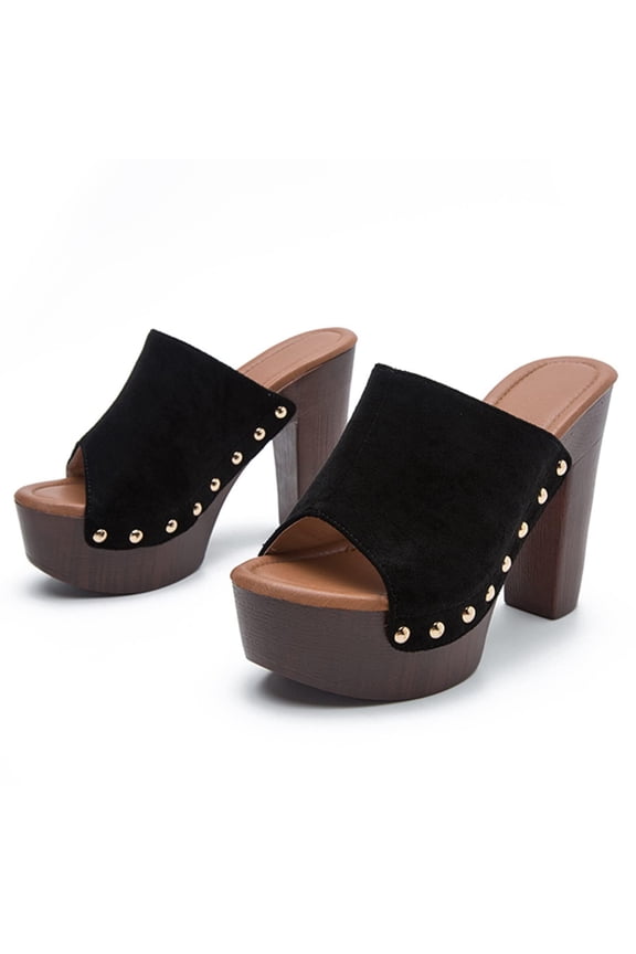 Women's High Heels, Fish Mouth High-heeled Thick-heeled Thick-soled Comfortable Women's Sandals