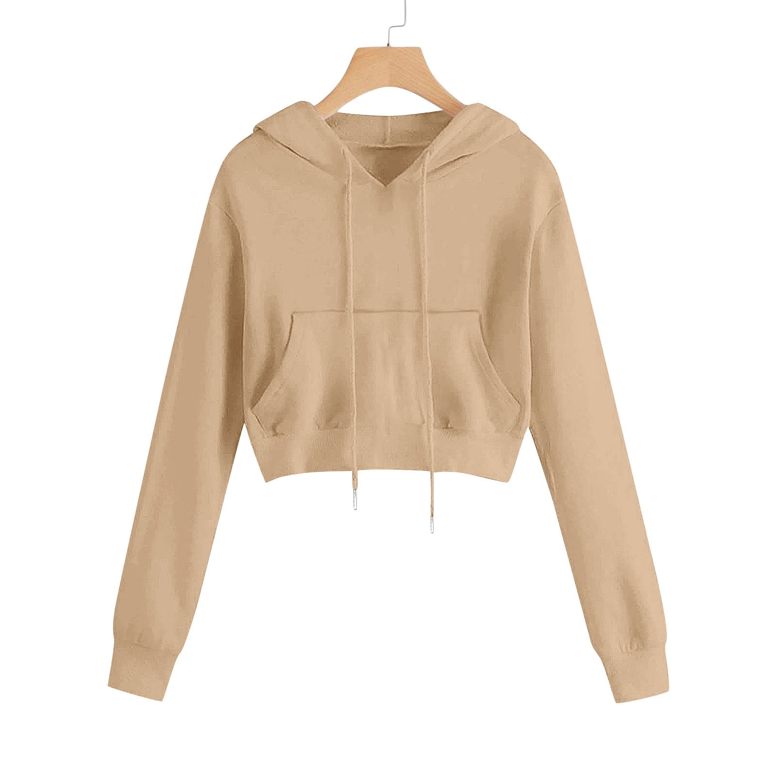 Babysbule Women's Long Sleeve V Neck Hoodies Sweatshirts Lightweight ...