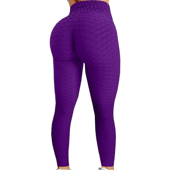Babysbule Women's Pants Women's Bubble Hip Lifting Exercise Fitness Running High Waist Yoga Pants