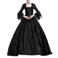 thumbnail image 1 of Babysbule Women's Summer Dresses Women Retro Party Princess Cosplay Lace Floor Length Dress, 1 of 5