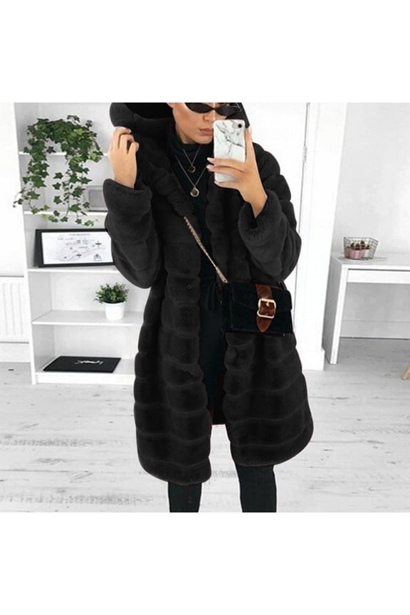Women's Tops, Jackets& Coat Fashion Womens Faux-Fur' Gilet Long Sleeve Waistcoat Body Warmer Jacket Coat Outwear