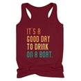 thumbnail image 1 of Babysbule Womens Summer Tops Women's Drinking Tank Tops Adult Summer Beach Funny Graphic Racerback Tanks Vest Sayings Blouse, 1 of 5