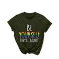 thumbnail image 1 of Babysbule Women's Tops Women's Shirt Tees Funny Short Sleeve T Shirt Print T-shirt Tops Blouse Gift For Women, 1 of 7