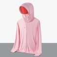 thumbnail image 1 of Babysbule Women's UPF 50+ Lightweight Hooded Sun Protection Jacket, Ice Silk Full Zip Up UV Protection Coat with Face Cover for Hiking and Running, 1 of 9