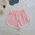 thumbnail image 1 of Babysbule Womens Athletic Sport Shorts Casual Plus Size Elastic Waist Wide Leg Splice Running Fitness Workout Shorts S-5XL, 1 of 4