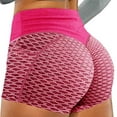 thumbnail image 1 of Babysbule Womens Athletic Yoga Shorts Summer Casual High Waist Solid Sports Running Workout Oversized Honeycomb Shorts, 1 of 2
