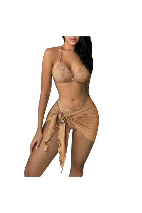 Womens Bikini Sets Swimsuits Women's Swimwear Three-Piece Summer Bikini Sets