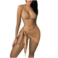 thumbnail image 1 of Babysbule Womens Bikini Sets Swimsuits Women's Swimwear Three-Piece Summer Bikini Sets, 1 of 4