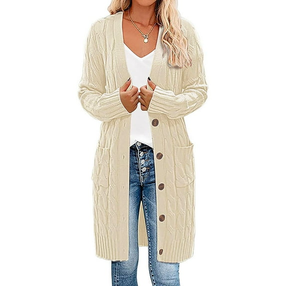 Babysbule Womens Cardigans Women Casual Long Sleeve Stripe Patchwork Long Cardigan Tops Blouse Coat Women's Top Blouse