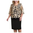 thumbnail image 1 of Babysbule Womens DressesWomen Plus Size Sequin Short Midi Dress Ladies Cocktail Evening Party Dress, 1 of 9