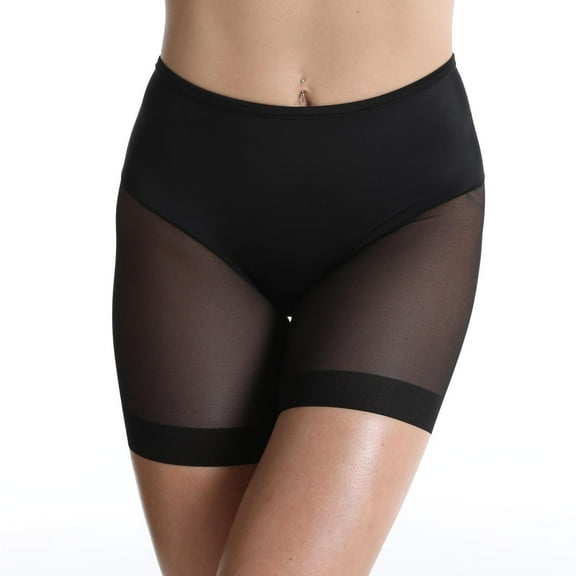 Babysbule Womens Shapewear Body Sculpting Pants Women's Mid-waist Abdomen Pants High-waist Leggings Mesh Boxer Pants