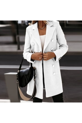 Womens Coats Woman Artificial Wool Elegant Blend Coat Slim Female Long Coat Outerwear Jacket