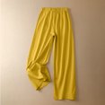 thumbnail image 1 of Babysbule Womens Elasticity Pants Women's Fashion Casual Solid Color Split Mid Waist Loose No Belt Wide Leg Long Pants, 1 of 7
