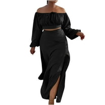 Babysbule Womens Fall Plus Top Sets Outfit Fashion Women Pocket Round-Neck Casual Long Sleeve Sweatshirt Pant Set